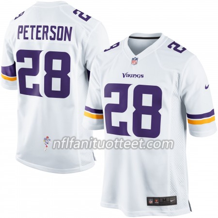 Miesten Minnesota Vikings NFL Pelipaita Adrian Peterson 28 Nike Valkoinen